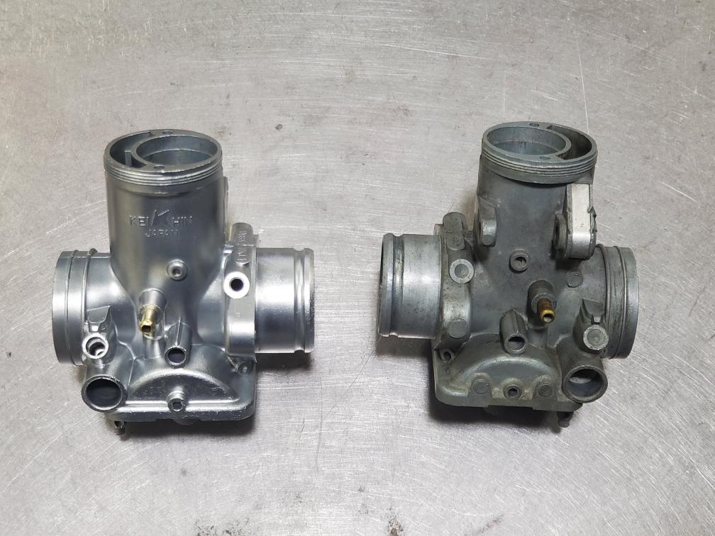 Before and after carburetor Vapor Honing